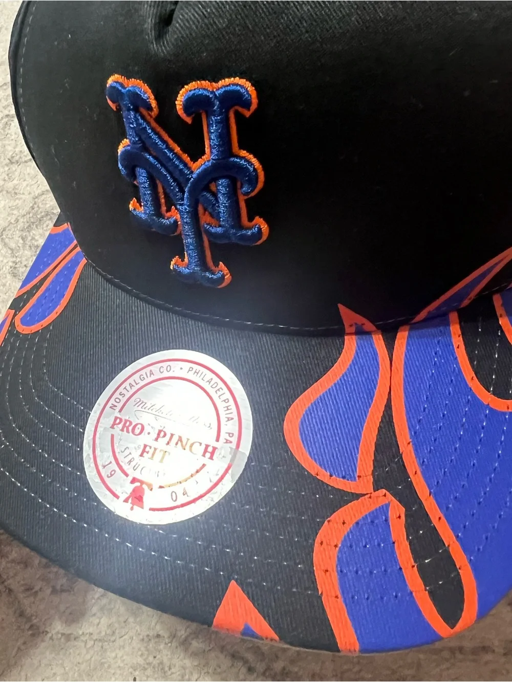 Mitchell & Ness New York Mets Hot Head MLB snapback hat